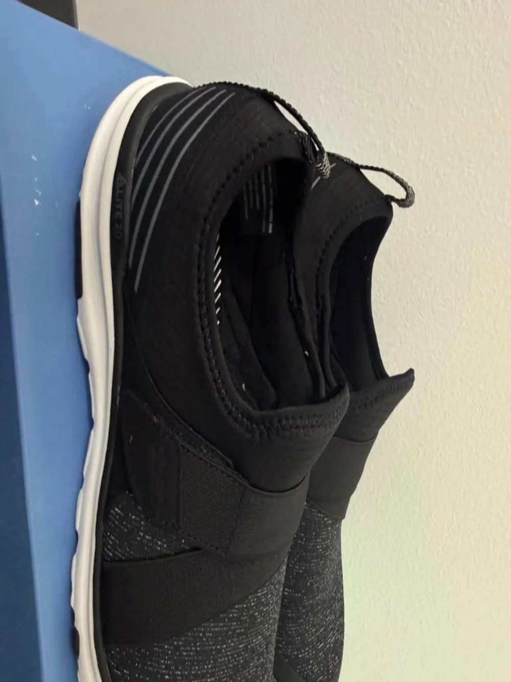 Brand New ABEO Access Metallic Black Women's Comfort Shoes Lightweight Slip-On